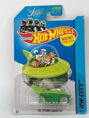 Hot Wheels The Jetsons Capsule Car Green 2014 HW City 90/250