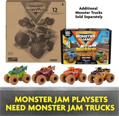 Official 1:64 Die-Cast Monster Trucks, Wash to Reveal Mystery 2-Pack for Kids