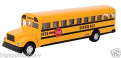Yellow School Bus Diecast Model pull back action openable doors 7 inch
