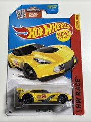 Hot Wheels Corvette C7.R Yellow HW Race 155/250 New For 2015