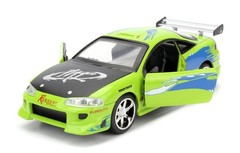 BRIAN’S 1995 MITSUBISHI ECLIPSE GREEN “FAST & FURIOUS” 1/32 DIECAST JADA 97609