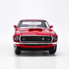 1/24 Ford Mustang Boss 429 1969 Model Car Diecast Toy Cars Metal Vehicles Red