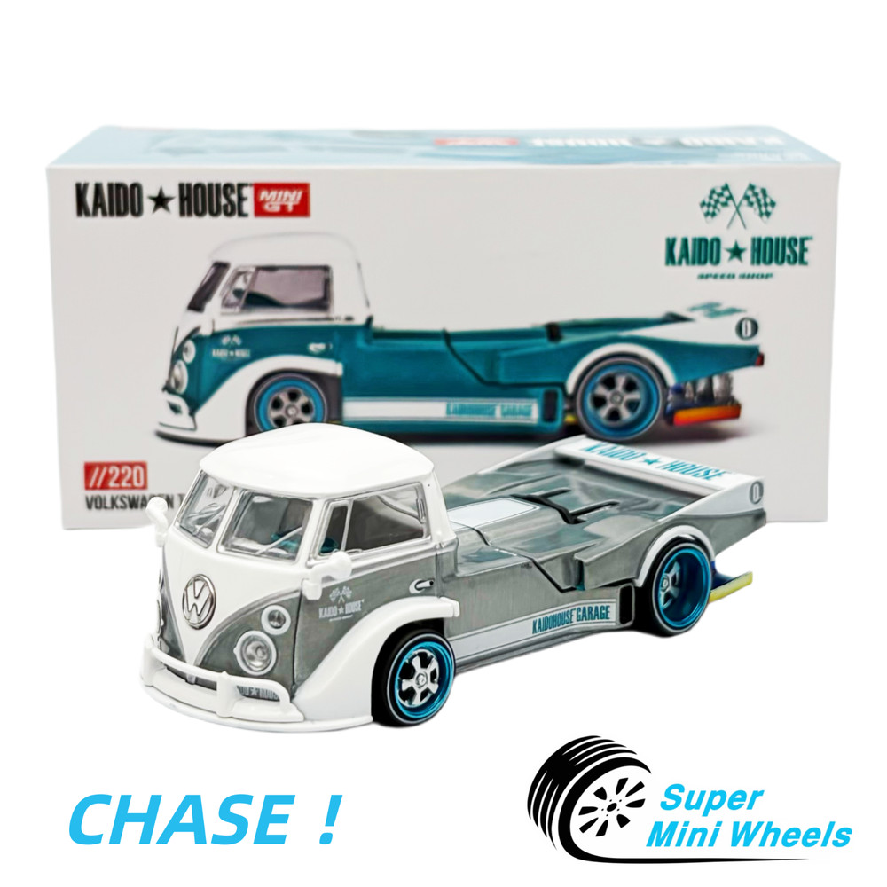 CHASE ! Kaido House 1:64 Volkswagen T1 KAIDO WORKS V1 – Turquoise/White #220