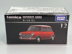 Morris Mini Cooper Classic Mini Red White Roof Tomica Premium #12 1/50 scale