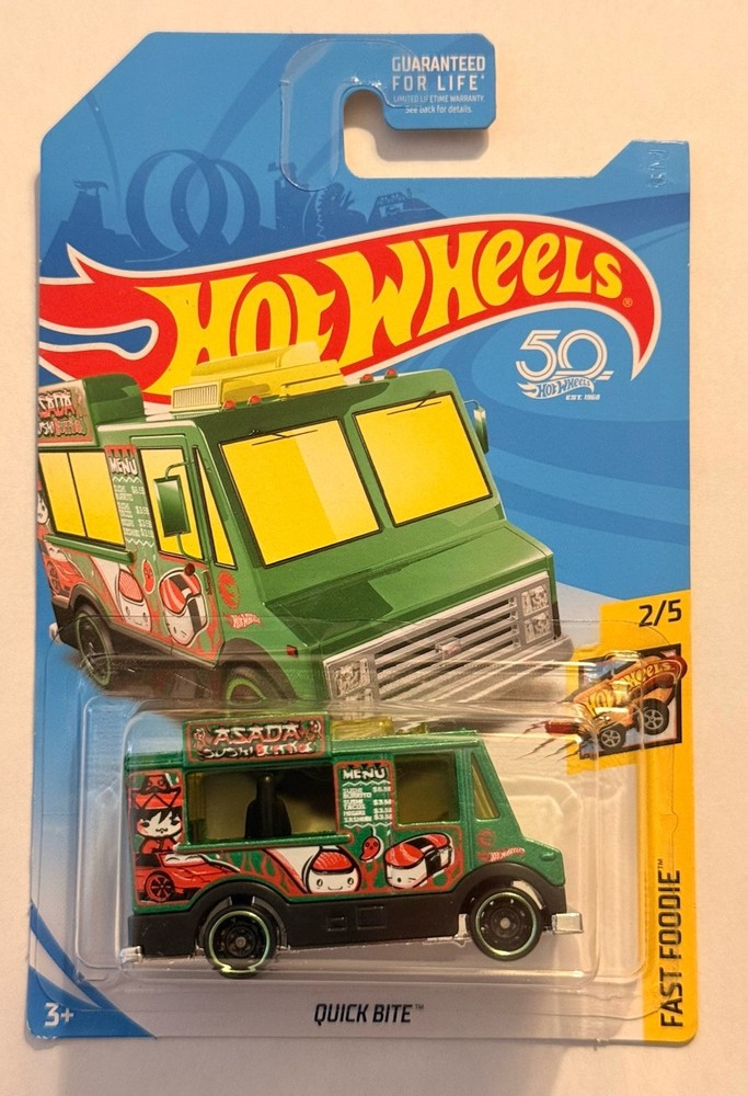 Hot Wheels Quick Bite Green Treasure Hunt Fast Foodie 2/5 2018