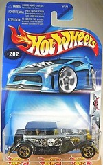 2003 Hot Wheels #202 Final Run 8/12 DUESENBERG MODEL J 1931 Black w/Gold 5 Spoke