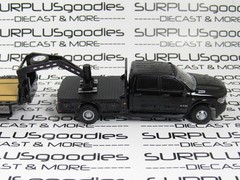 Greenlight 1:64 Black 2023 DODGE RAM 3500 Dually Flatbed w/Gooseneck Trailer