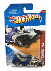 Hot Wheels THRILL RACERS -SPACE ’12 JET THREAT 4.0 – NEW