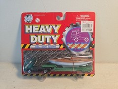Vintage Yatming Road Tough Trailer & Sailboat with Trailer 1:64 NOS