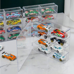 1:32 Car Model Storage Box Case Display Shelf Acrylic Dustproof Door Waterproof