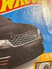 🔥 Range Rover Velar LOT(2)! Hot Wheels Black/Silver *READ~damaged cards🔥