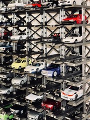 US 1:64 50/100 Parking Display Rack Kit Garage Car Model Display Shelf Accessory