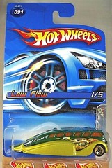 2006 Hot Wheels #91 Highway Horror 1/5 LOW FLOW Green-Olive w/Gold 5 Spoke Wheel