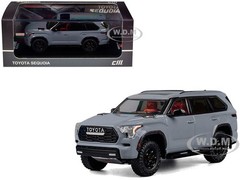 2024 TOYOTA SEQUOIA CEMENT GRAY 1/64 DIECAST MODEL BY CM MODEL CM64-SEQUOIA-06