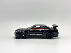 2026 Hotwheels nissan skyline GTR R34 black, Un-Spun Opened