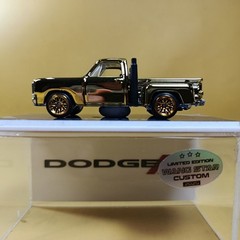 Hot Wheels 1978 DODGE LIL’ RED TRUCK Gold CHROME (WANGSTAR CUSTOM) REAL RIDERS