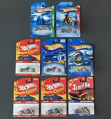 Hot Wheels Motorcycle Lot of 8 Scorchin Scooter Blast Lane Hammer Sled TH