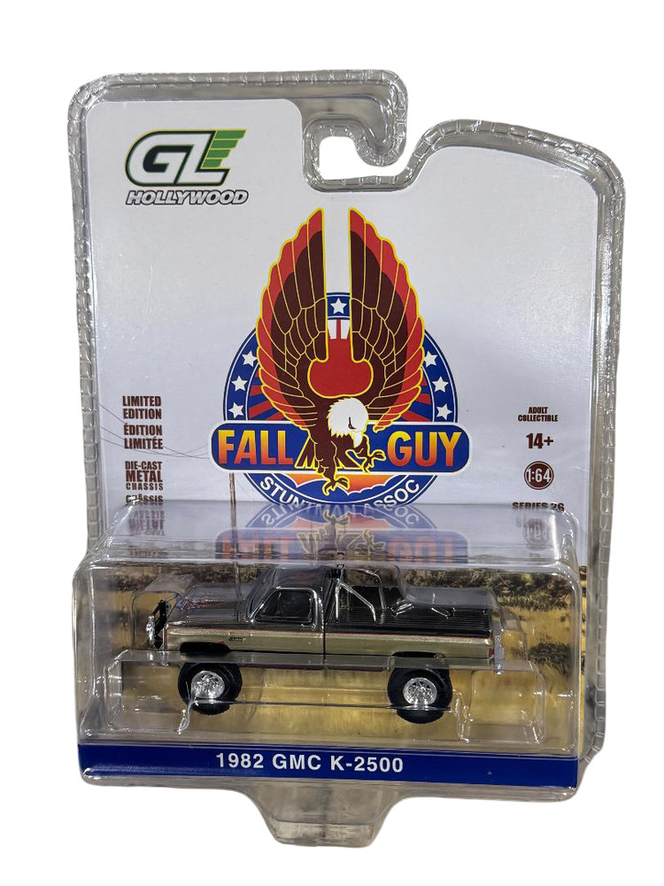 Greenlight COLOR CHROME CHASE Fall Guy Stuntman 1982 GMC K-2500 Sierra 1/64