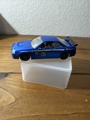 99140-DP1. JADA HARD TOP. 2002 NISSAN SKYLINE GT-R. 1/32. BLUE. DIECAST CAR.
