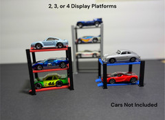 4-Post Car Lift Display for Diecast Cars 1:64 Scale