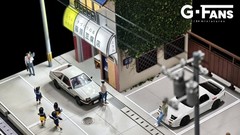G-Fans Diorama 1:64 Garage Model Diecast LED Lighting Model Car Display Case US