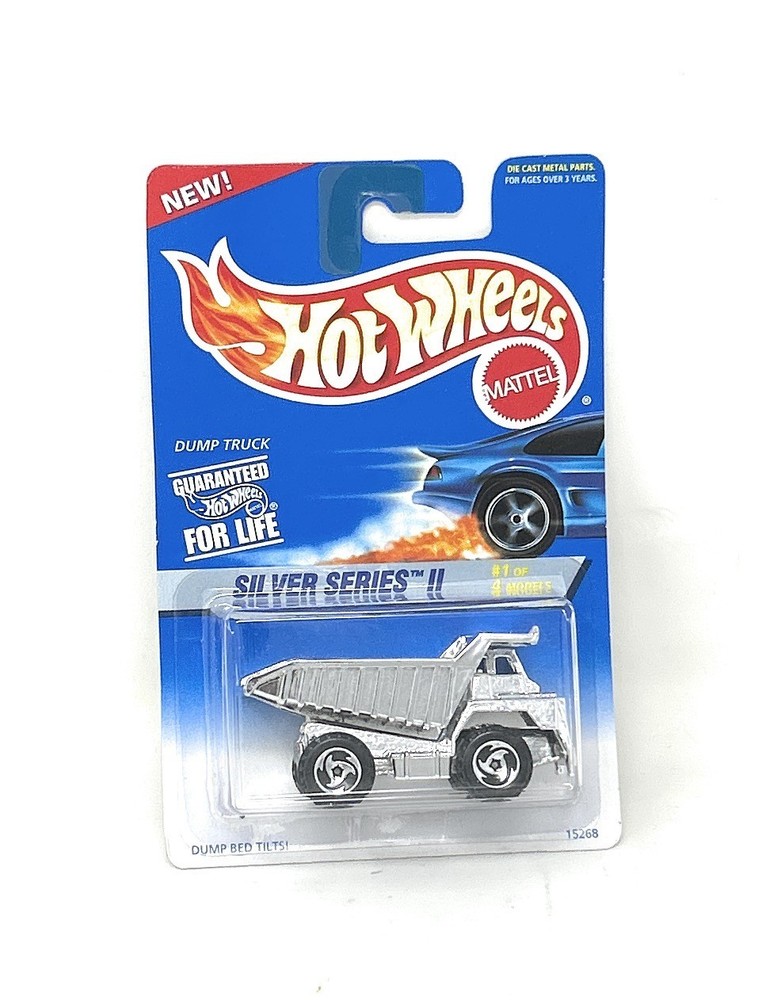 1996 HOT WHEELS SILVER SERIES II #420 DUMP TRUCK VARIATION WITH SILVER DUMP
