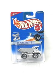 1996 HOT WHEELS SILVER SERIES II #420 DUMP TRUCK VARIATION WITH SILVER DUMP