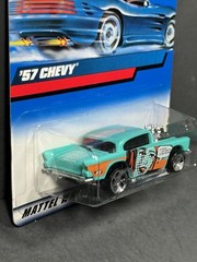 HOT WHEELS 2000 57 Chevy Graphic, Teal, Main Line #105