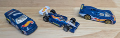 Hot Wheels Logo Diecast Blue Racing Team 1:64 Toy Race Cars from 1980’s & 90’s