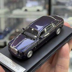 SW 1/64 Scale Rolls-Royce Phantom VII purple Diecast Car Model Toy Gift