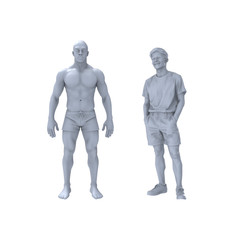 MRY-SFW LYTR395 1/64/87/160 Casual Figures 2-Pack Ideal for Life Scenes Tabletop