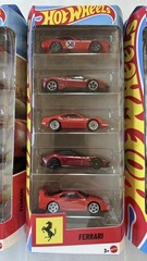 Lot of 2 – 2026 Hot Wheels Ferrari Red 5-Pack F40, SF90, Dino, 368, 12Cilindri