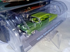 1:64 FACTORY LABEL ERROR CALIFORNIA LOWRIDERS 1955/56 CHEVROLET BEL AIR SEALED!!