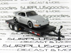 Hot Wheels 1:64 LOOSE Track Day: Silver PORSCHE 911 CARRERA RS 3.8 w/Car Trailer