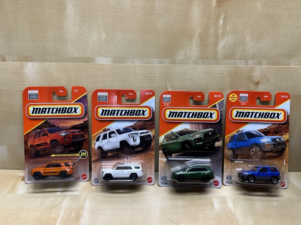 Matchbox Toyota 4Runner Super Chase Orange SC#2 White RAV4 Green Blue Lot