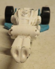PARTIAL HOT WHEELS SKULL WHITE & BLUE 1:64 DIECAST BIKE SKELETON UNKNOWN Part