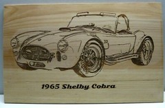 1965 Shelby Cobra Wood Engraved Plaque,Wall Art,Car Art,Wall Hanging