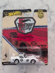 2026 Hot Wheels Car Culture – Ferrari 250 GTO Vintage Racing 4/5 New White