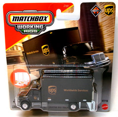 2026 MATCHBOX WORKING RIGS 07/16 BROWN INTERNATIONAL DURASTAR BOX TRUCK UPS