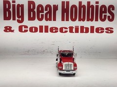 1/64 NEW DCP Red & White Kenworth T800 Tandem Axle Day Cab Tractor Short Wheelba
