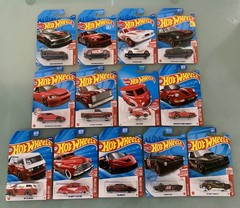 Hot Wheels BEST RED EDITION LOT OF 13 Protectors Included