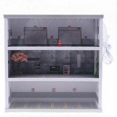 1/64 Parking Lot Display LED Lighting Car Garage Diorama Connector Scene Model