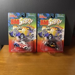 Lot Of 2 Racing Champions Bad Gassers Metal Body Rubber Tires Willys Ford Coupe