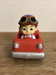 Cocomelon Tom Tom Red Fire Truck Vehicle 2020 Moonbug Jazwares 3.5” Plastic Toy