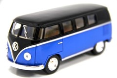 New 5″ Kinsmart 1962 VW Volkswagen Classical Bus Diecast Model Toy 1:32- Blue