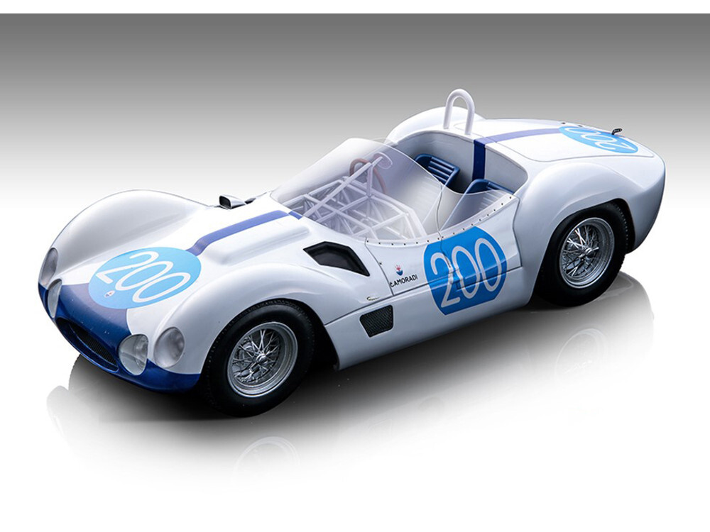 MASERATI BIRDCAGE TIPO 61 #200 TARGA FLORIO 1960 1/18 CAR TECNOMODEL TM18-276 G
