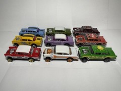 Hot Wheels CHEVROLET ‘55 CHEVY BEL AIR GASSER Loose Fresh Blister Pulls Lot Of 9