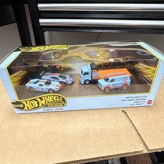 Four car set 1997 McLaren F1 GTR, Ford transit superman, Ford GT 40, holler