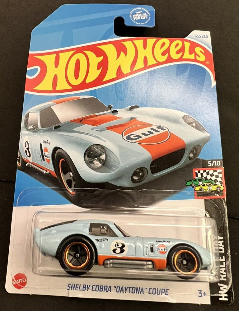2024 Hot Wheels 122/250 SHELBY COBRA DAYTONA COUPE ~ 5/10 HW RACE DAY ~ GULF OIL