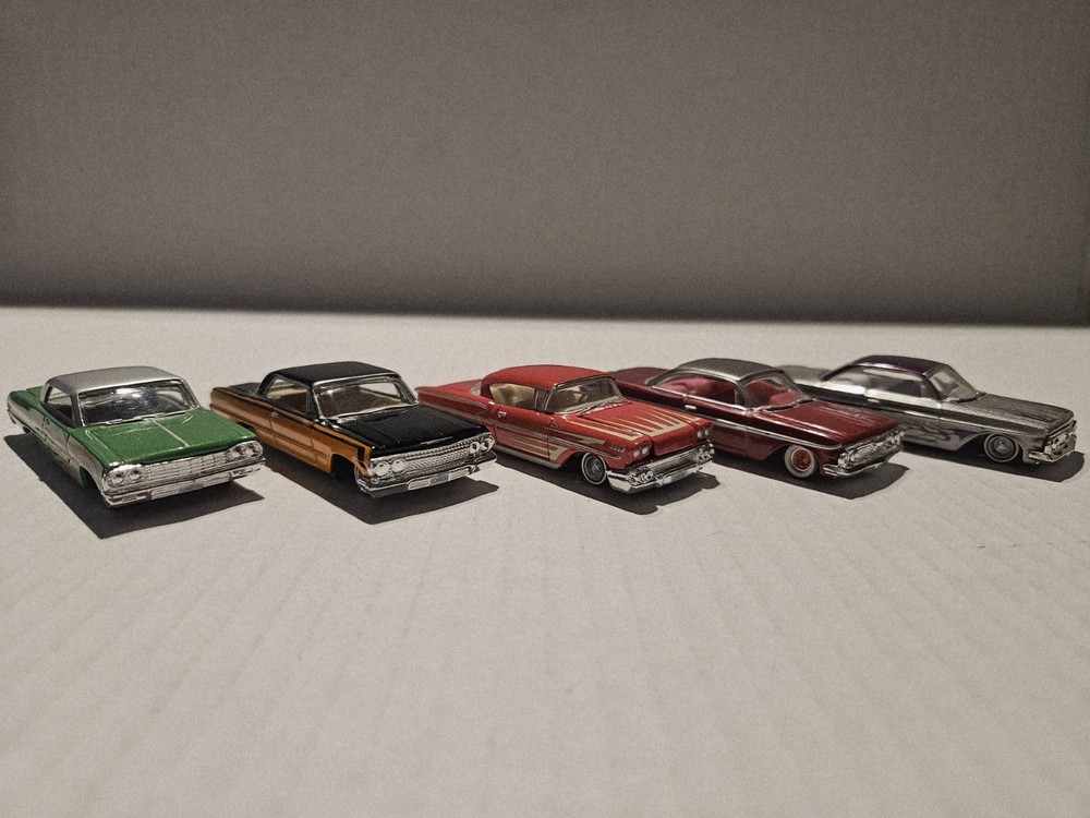 Revell 1:64 Lowrider Magazine Lot Of 5 ☆UPGRADED Spoke Wheels ☆ 5 IMPALAs Total